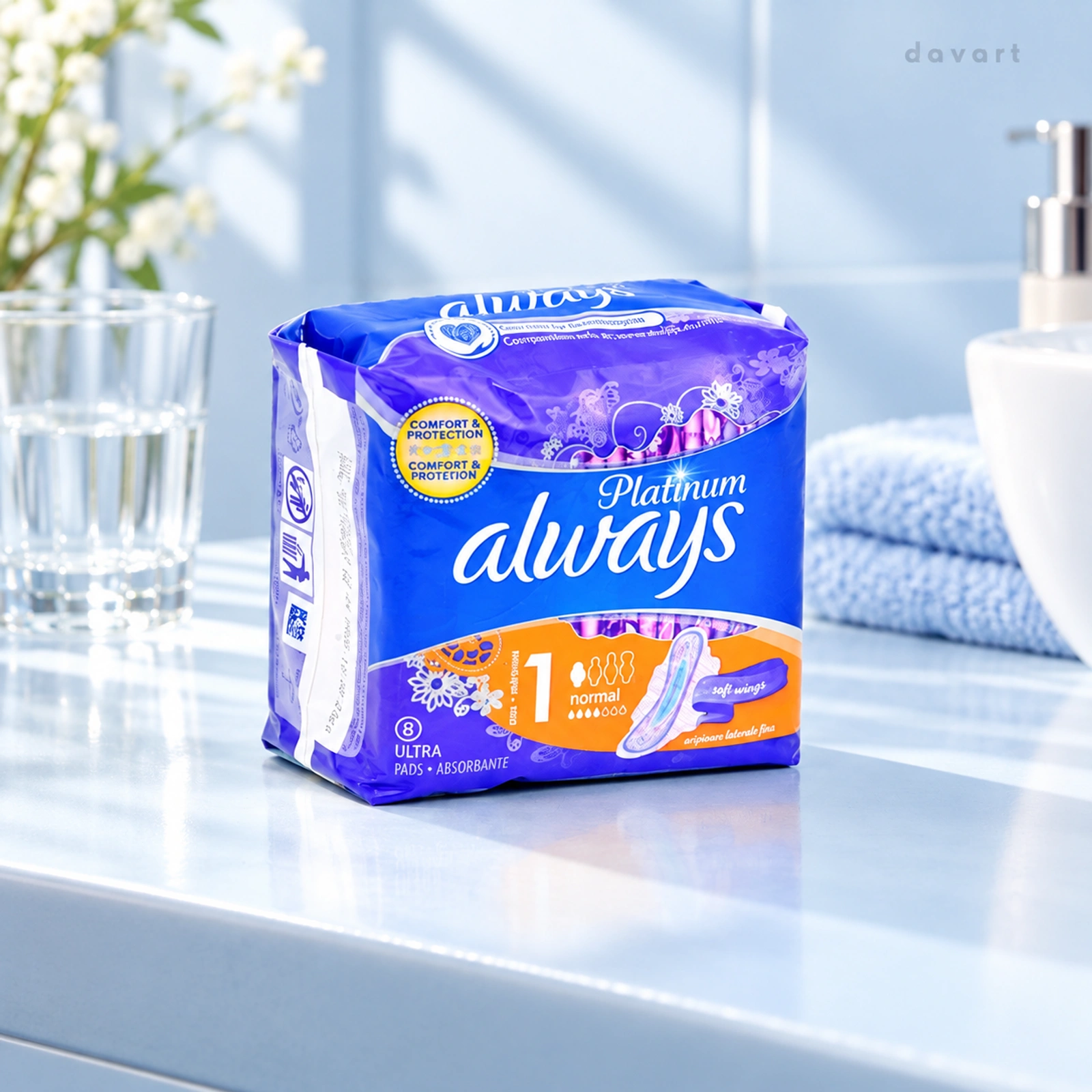 Always Platinum Absorbante Ultra 1, 8 buc., imagine de referință