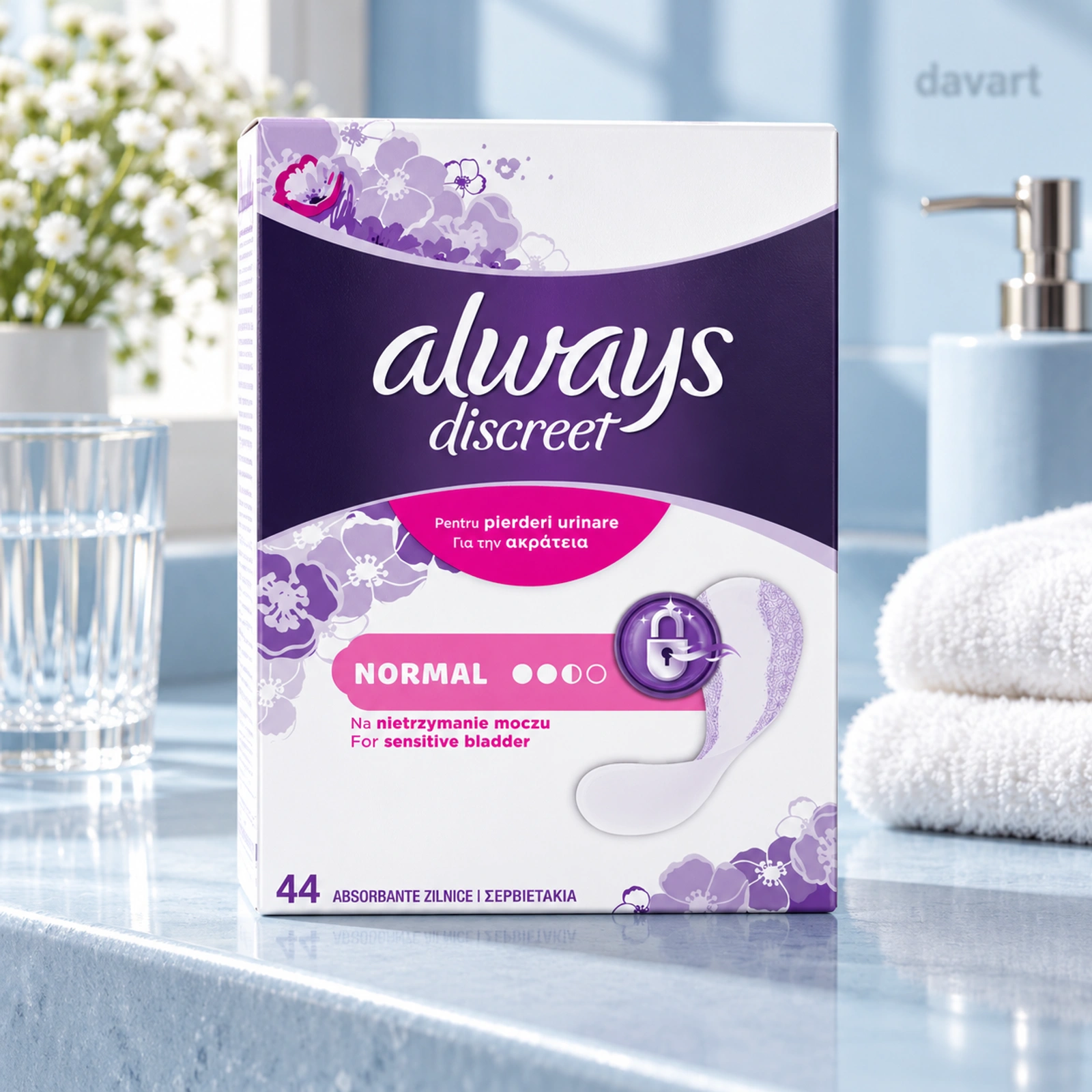 Always Absorbante Zilnice Normal - Sensitive Blader - Fn, 44 buc., imagine de referință