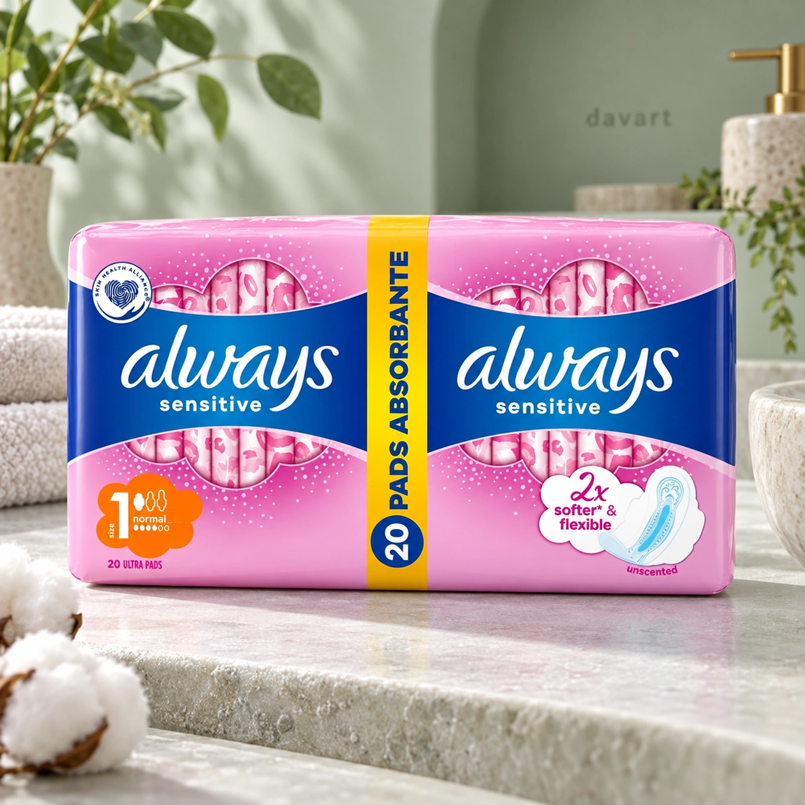 Always Absorbante D Sensitive, 20 buc., imagine de referință