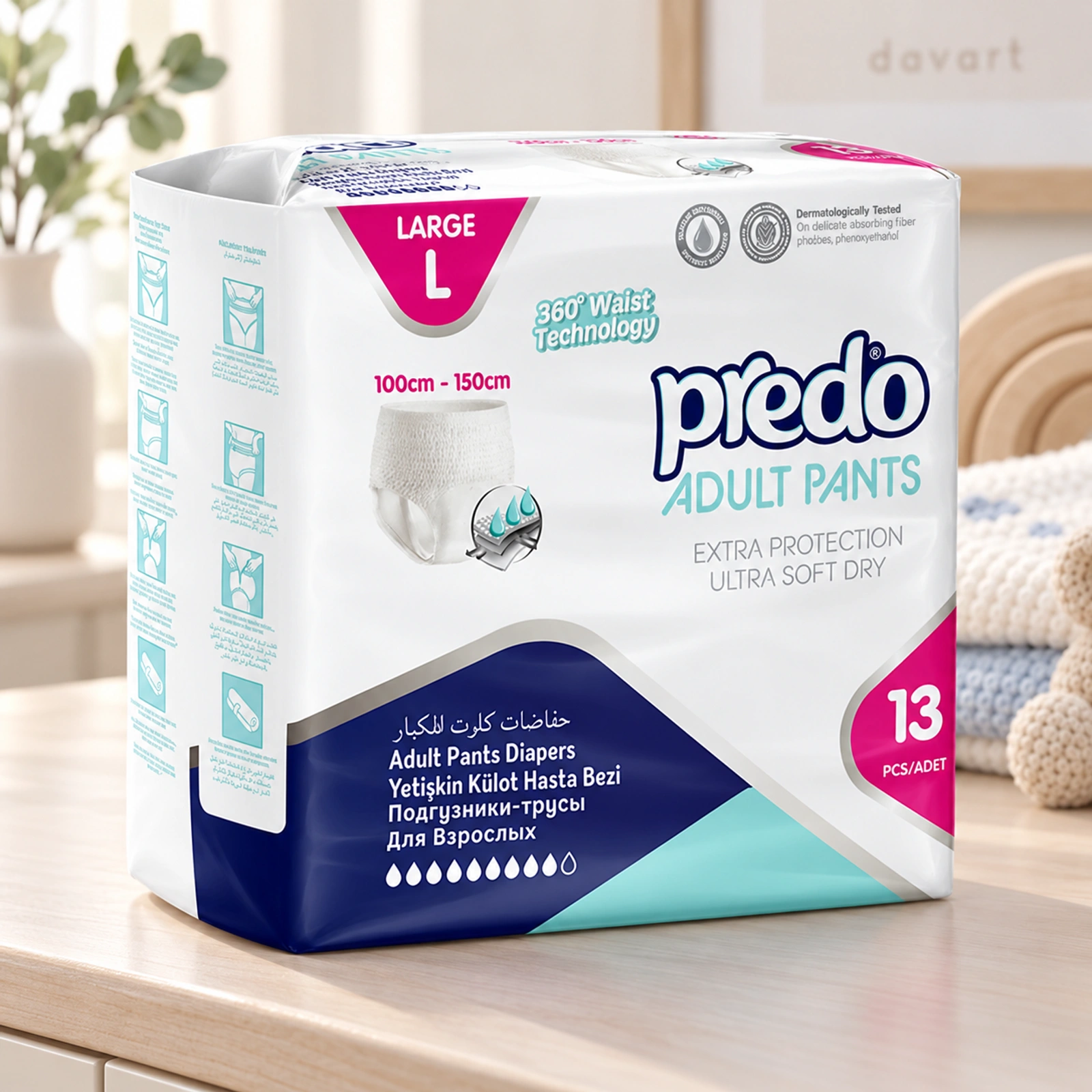 Predo Scutece Pants Adult l, 13 buc., imagine de referință