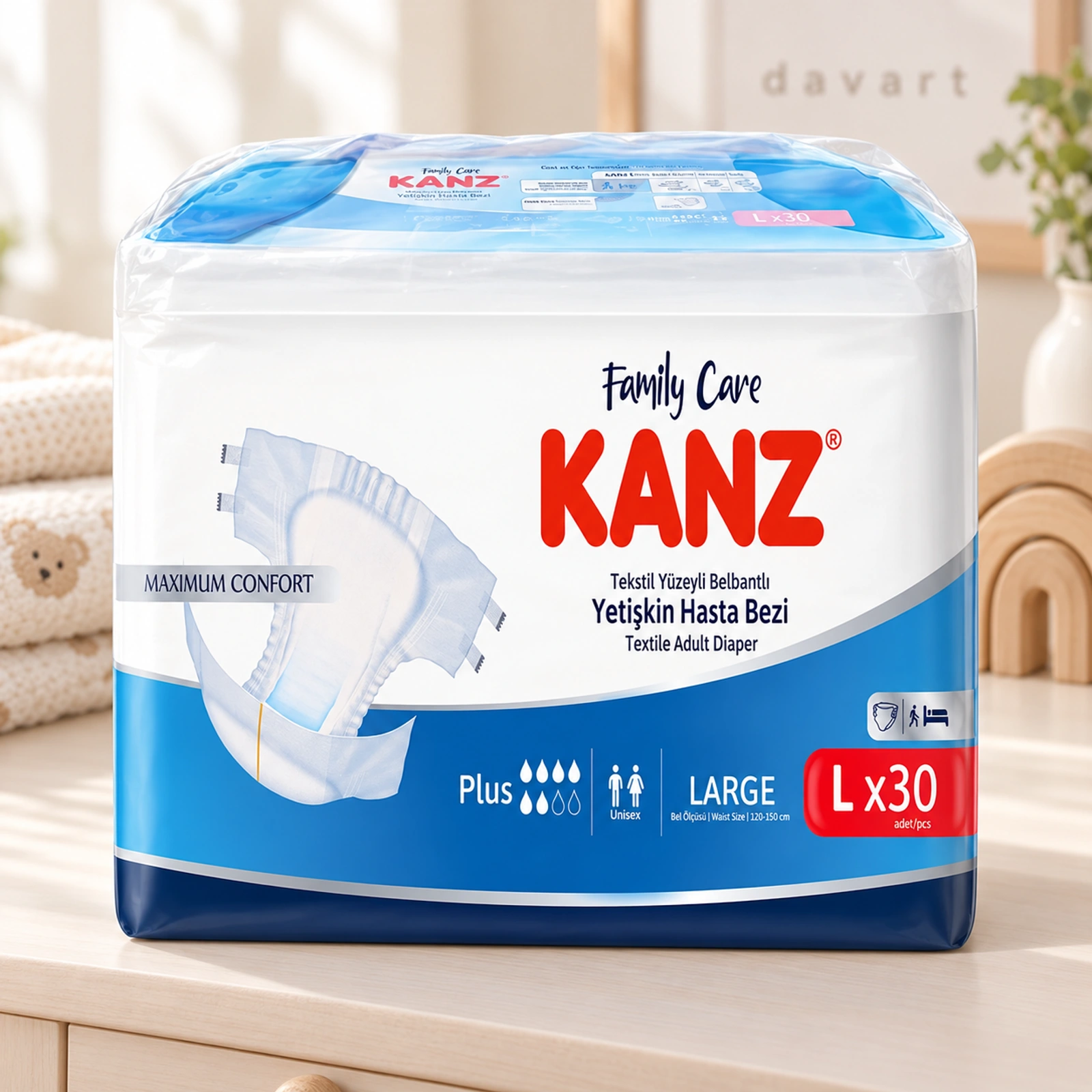 Kanz Scutece Adult XL, 30 buc., imagine de referință