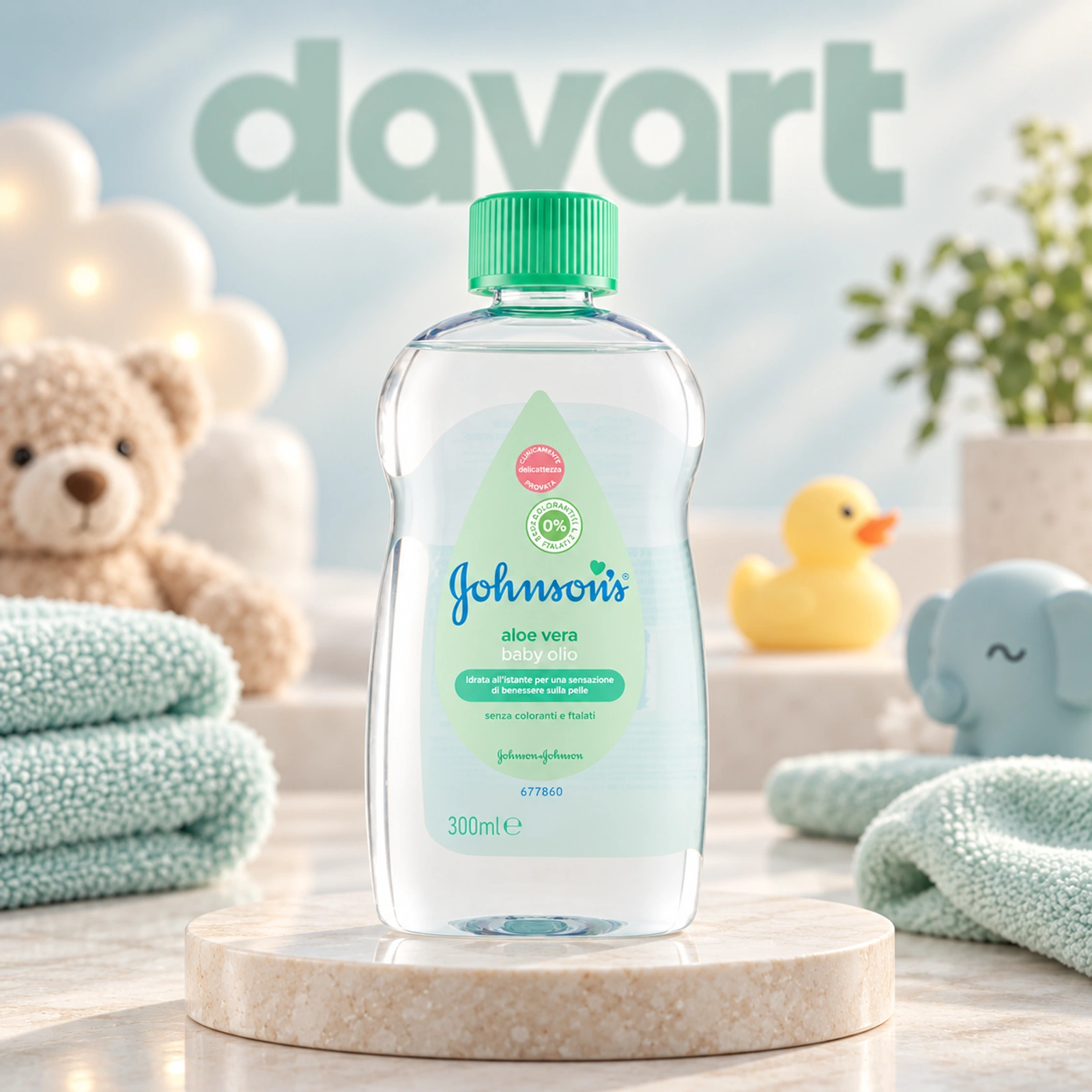 Johnson’s Baby Ulei 300 ml · Aloe Vera, 300 ml, imagine de referință