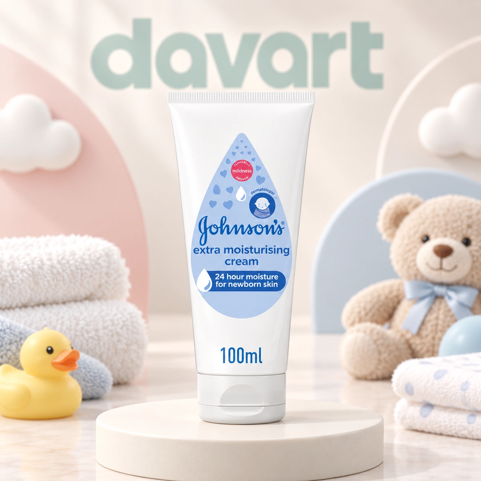 Johnson’s Baby Crema 100 ml · Extra Moisturising Dop Albastru, 100 ml, imagine de referință