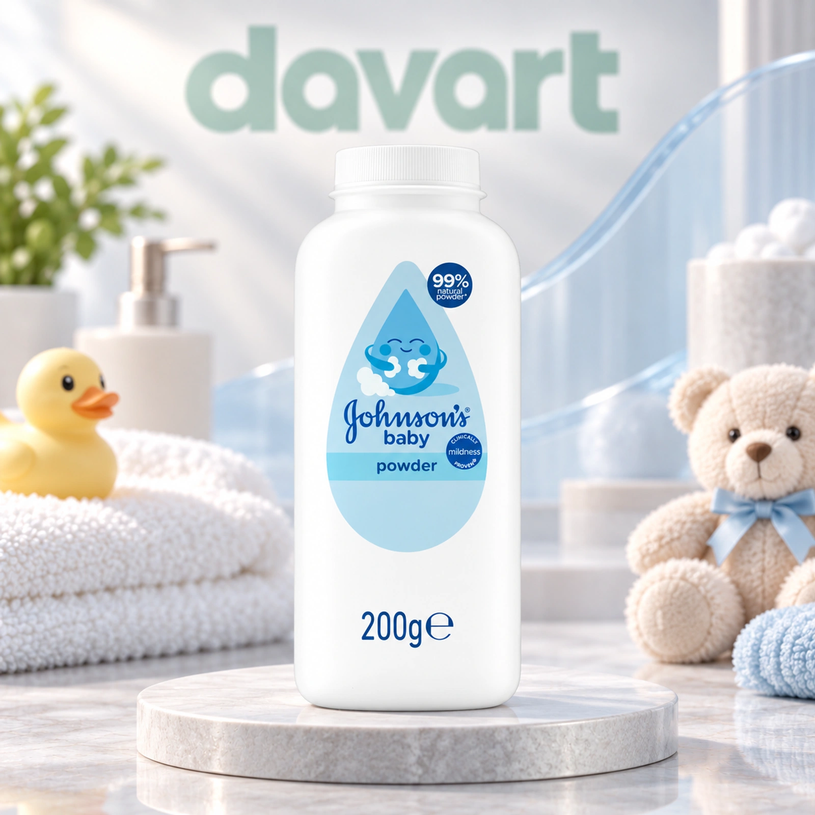 Johnson’s Baby Powder 200 g, 200 g, imagine de referință