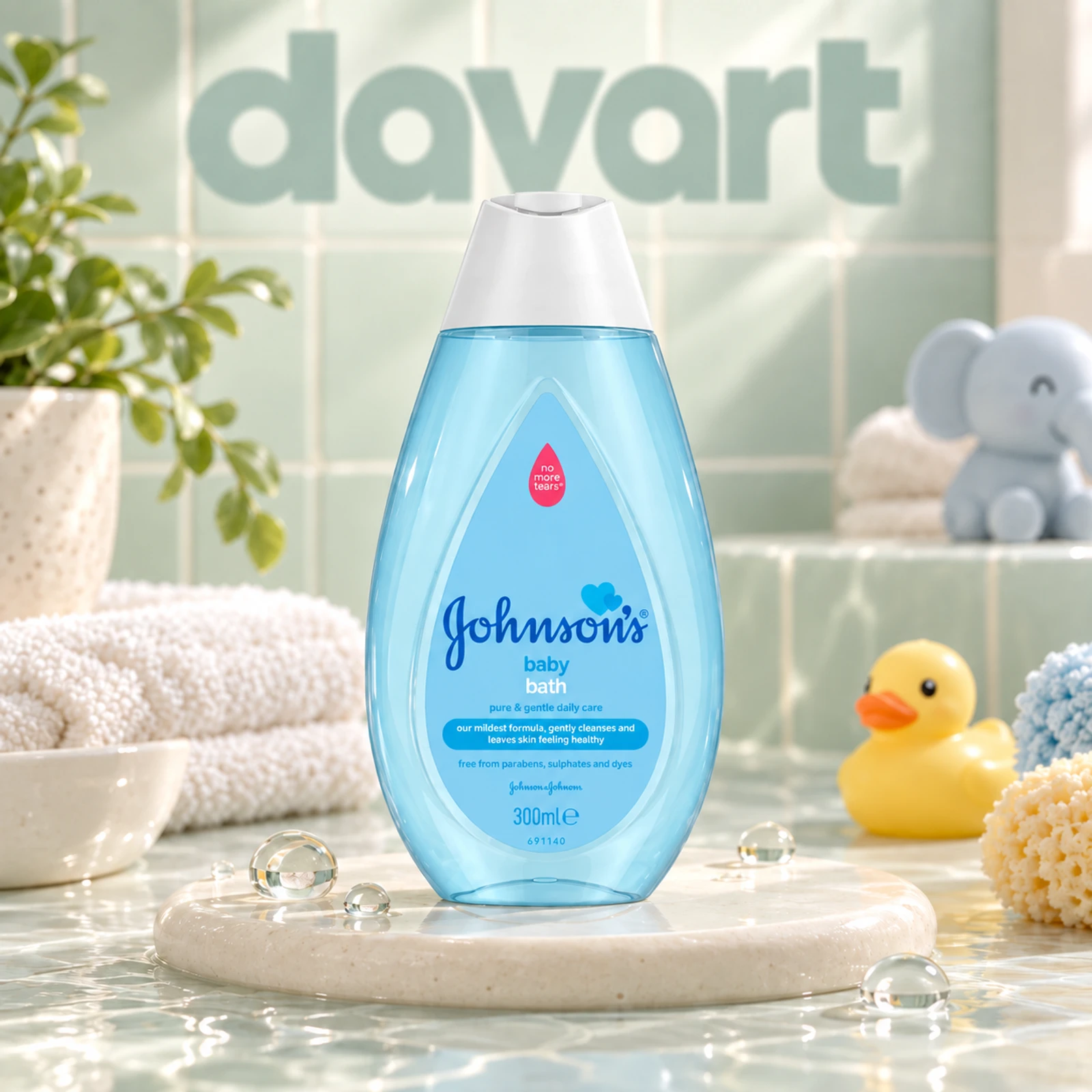Johnson’s Baby Bath 300 ml · Albastru Transparent, 300 ml, imagine de referință