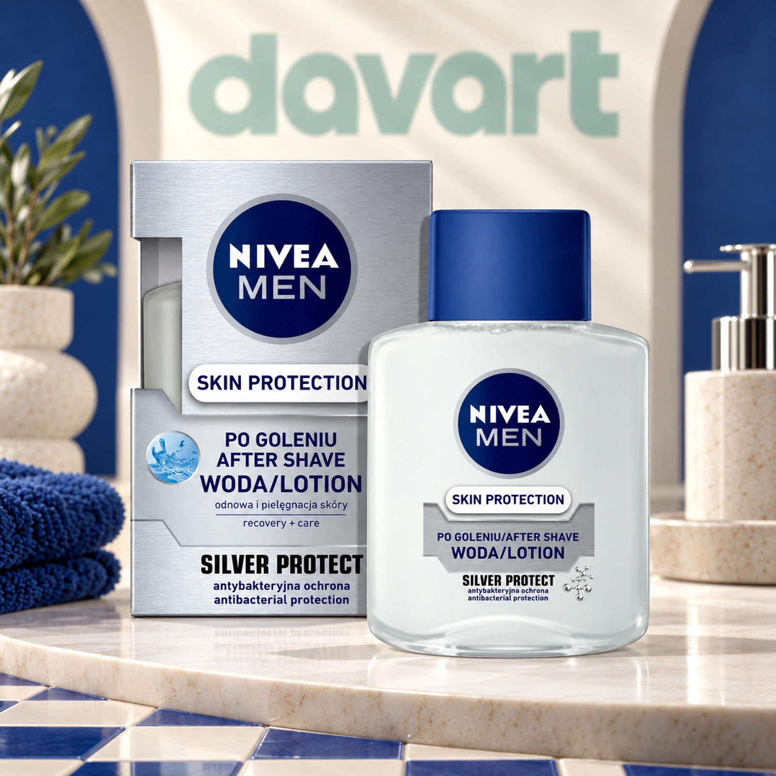 NIVEA Loțiune după Ras Silver Protect, 100 ml, imagine de referință