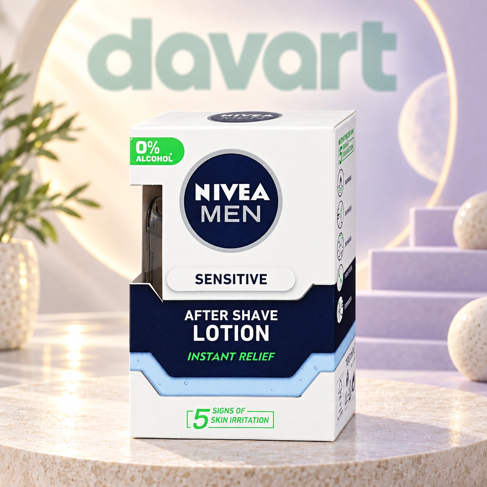 NIVEA Loțiune după Ras Sensitive, 100 ml, imagine de referință