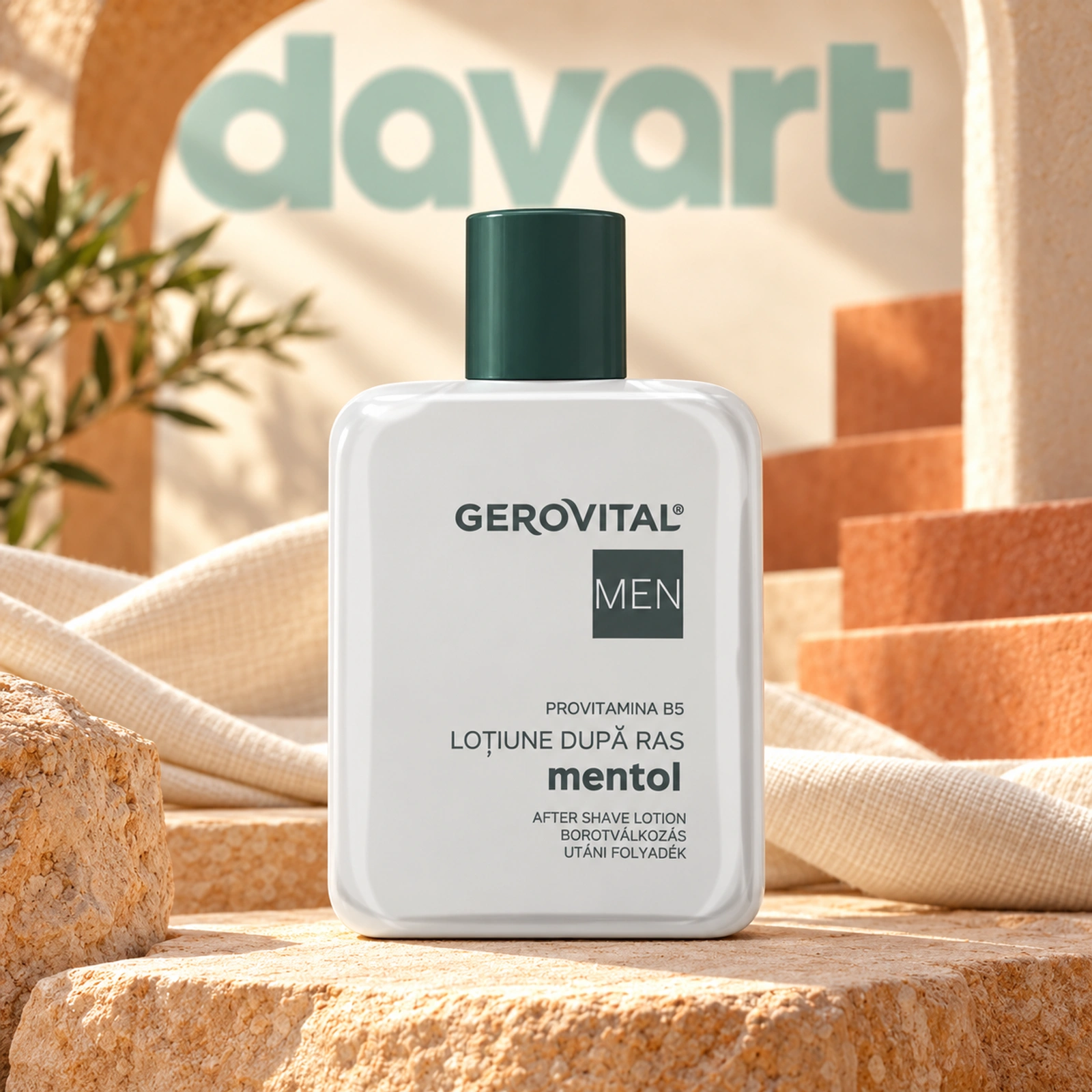 Gerovital Loțiune după Ras Men 3420-Mentol, 100 ml, imagine de referință