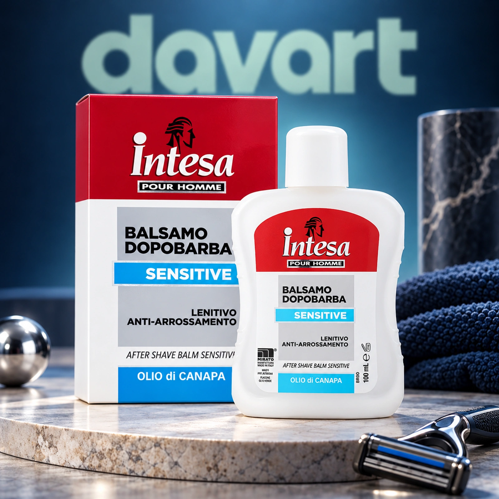 Intesa Loțiune după Ras Sensitive- Olio Di Canapa, 100 ml, imagine de referință