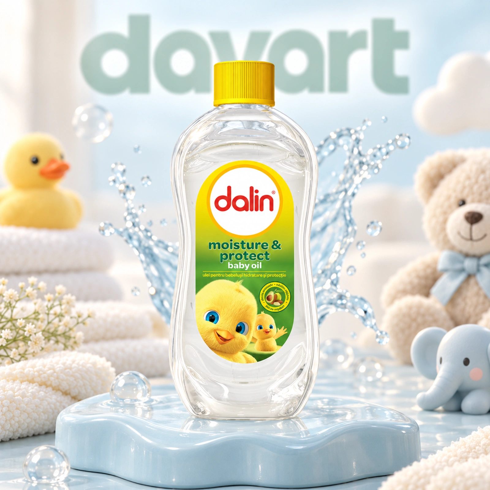 Dalin Ulei Bebe 300 ml · Ulei Avocado/Masline/Migdale, 300 ml, imagine de referință