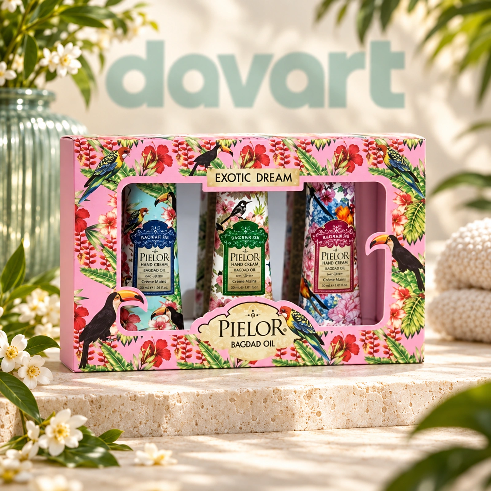 Pielor Set Exotic Dream Crema Maini 3/set · Pink, 3 buc., imagine de referință