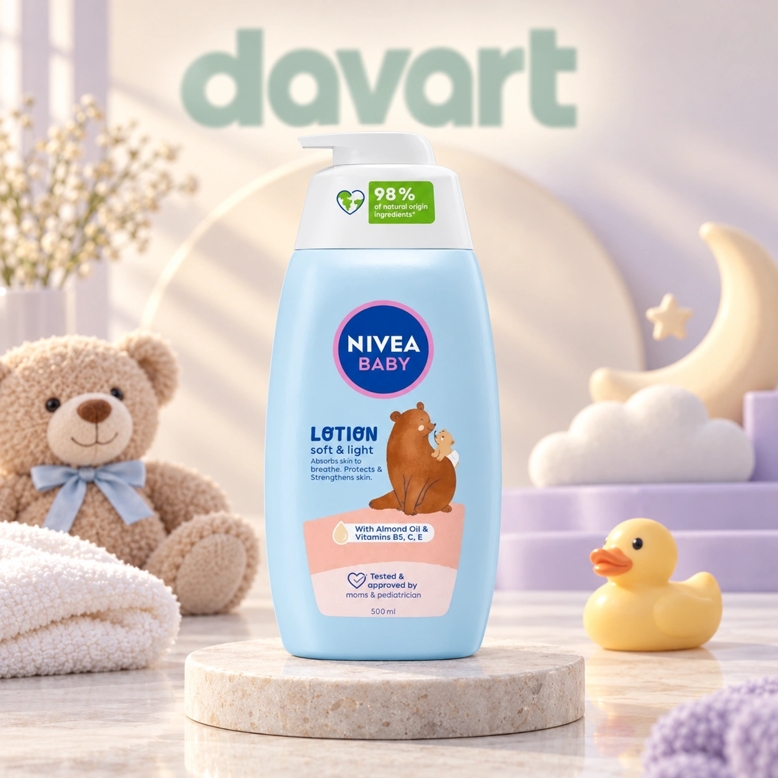 NIVEA Baby Lotiune Corp 500 ml · Soft&Light, 500 ml, imagine de referință