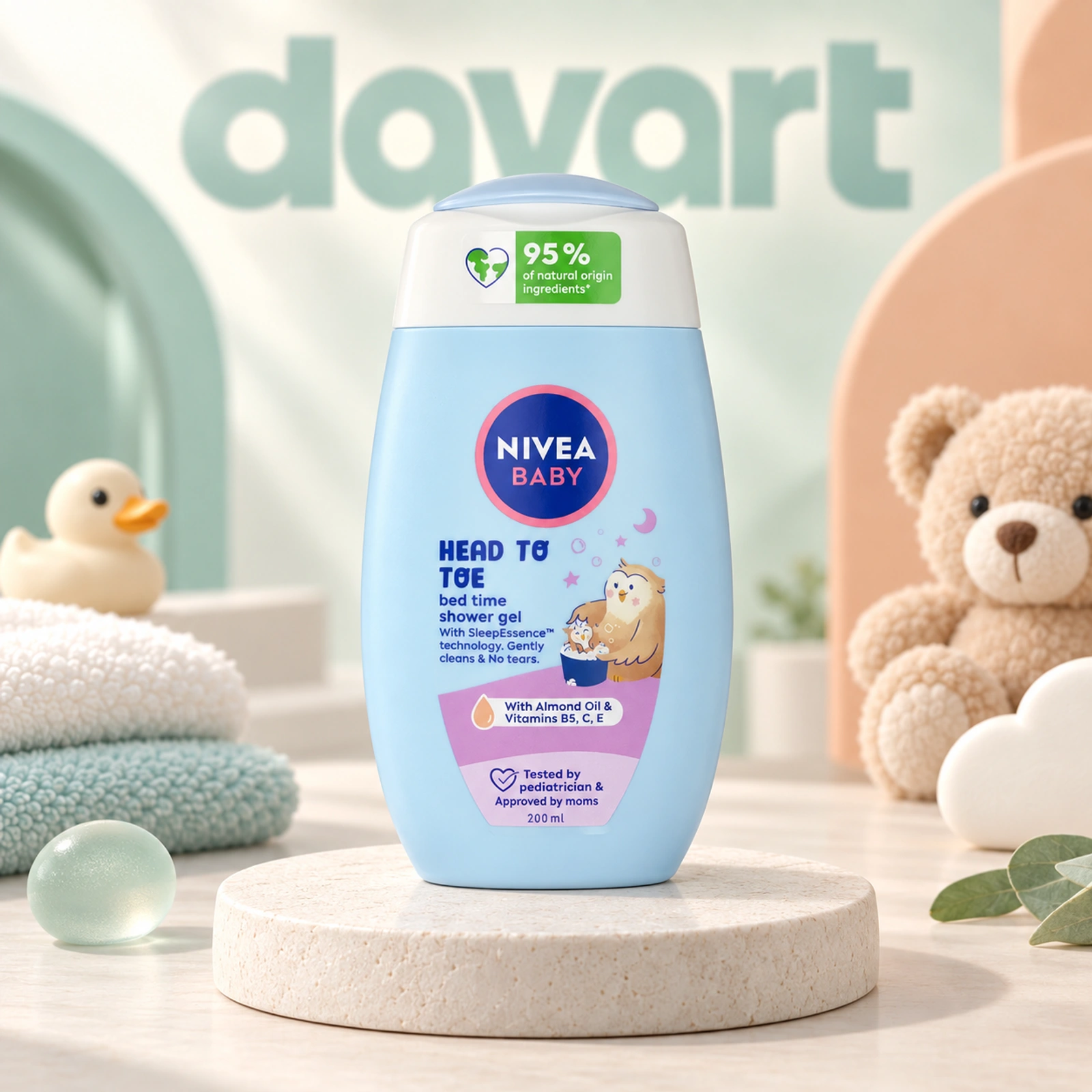 NIVEA Baby Gel de Duș 200 ml · Head To Toe, 200 ml, imagine de referință
