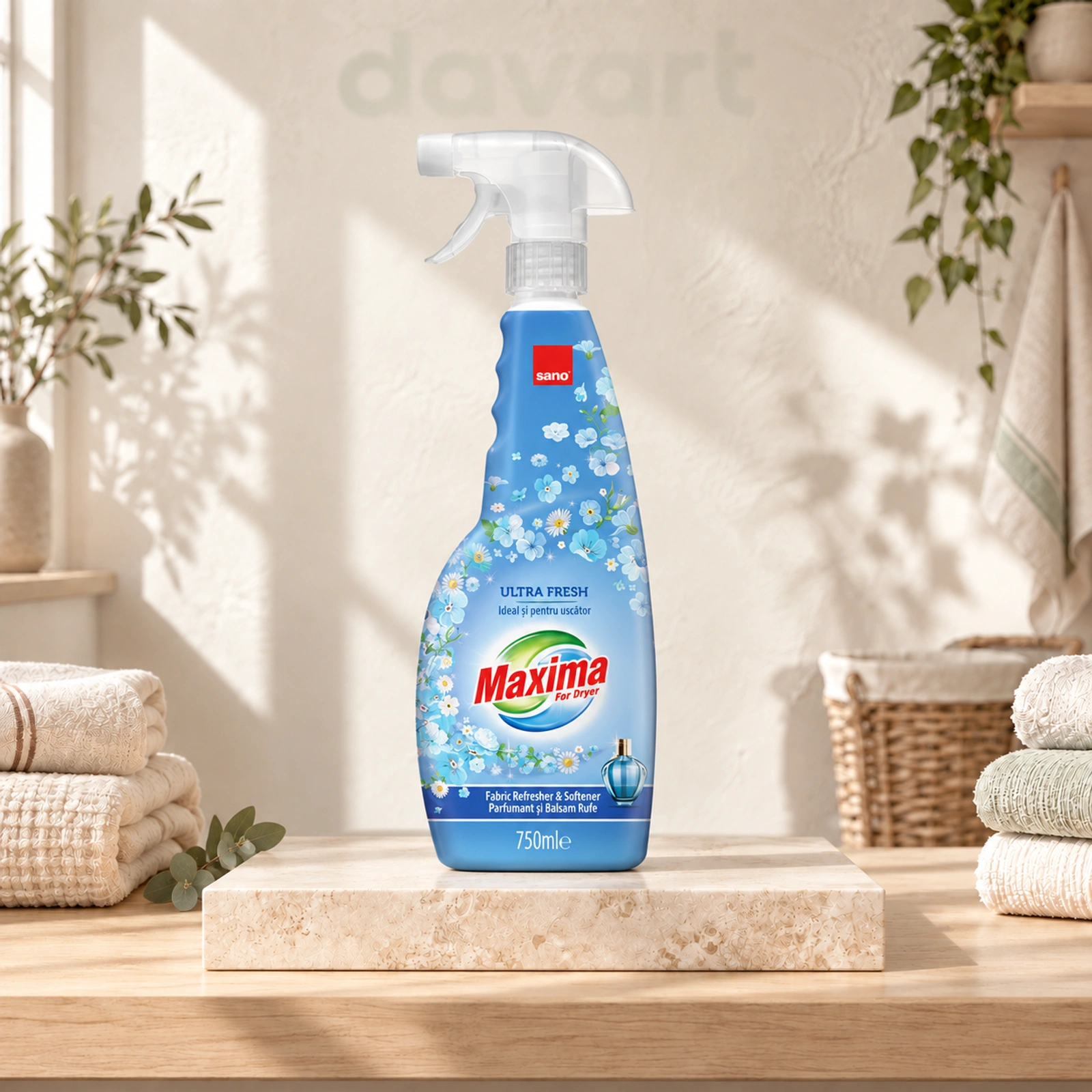 Sano Dryer Odorizant Ultra Fresh, 750 ml, imagine de referință