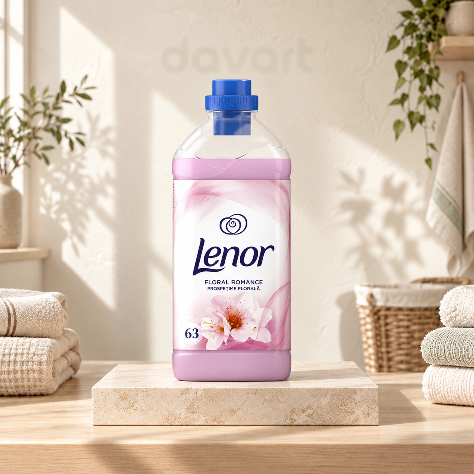 Lenor Balsam Haine Roz Floral Romance, 1.71 l, imagine de referință