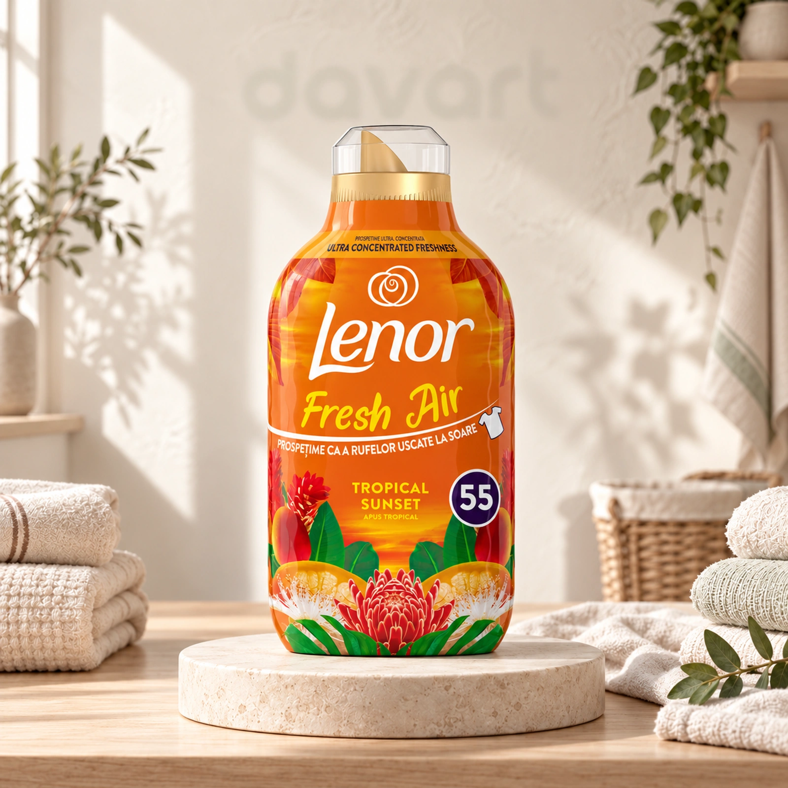 Lenor Balsam Haine Concentrat Tropical Sunset, 770 ml, imagine de referință