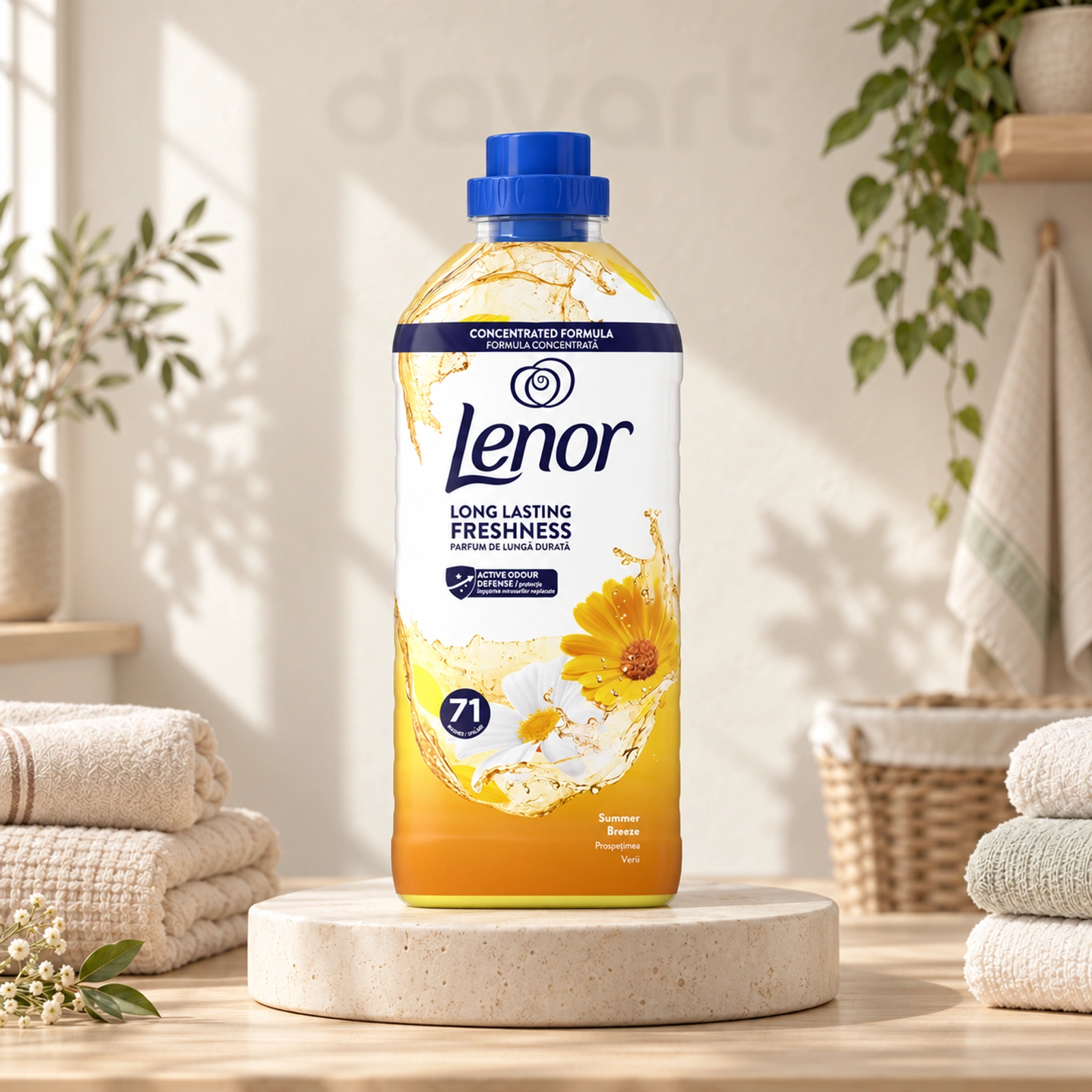 Lenor Balsam Haine Summer Breeze Galben, 1.491 l, imagine de referință