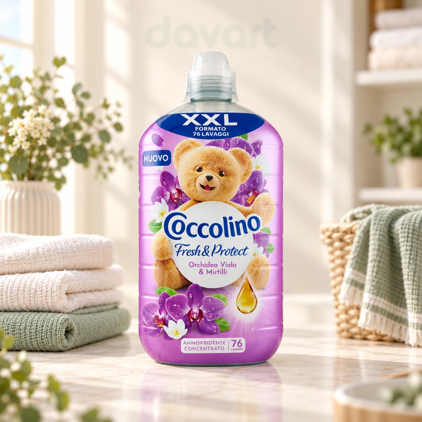Coccolino Balsam Haine Orchidea Viola & Mirtilli, 1.75 l, imagine de referință
