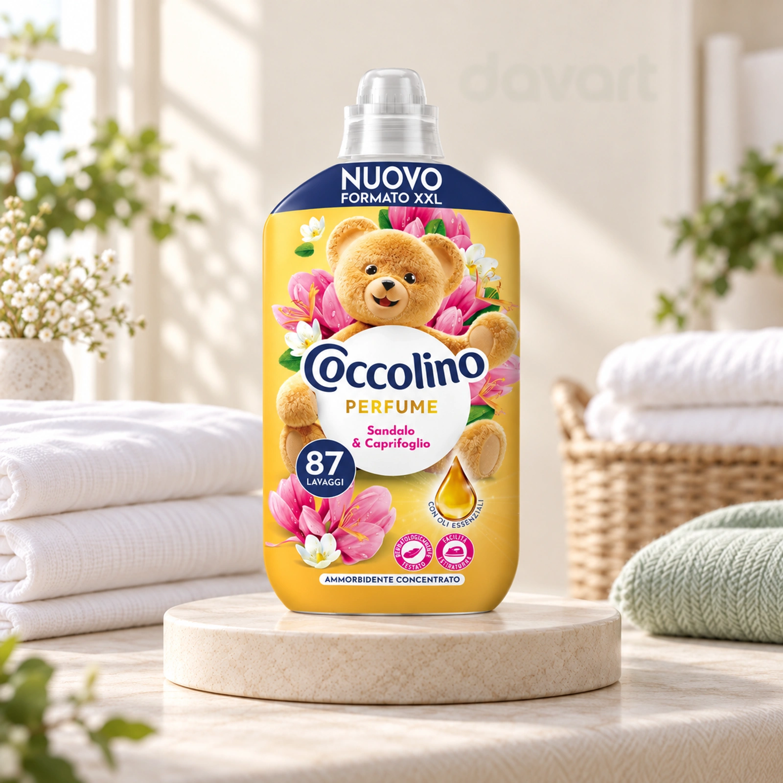 Coccolino Balsam Haine Sandalo E Caprifoglio, 1.827 l, imagine de referință