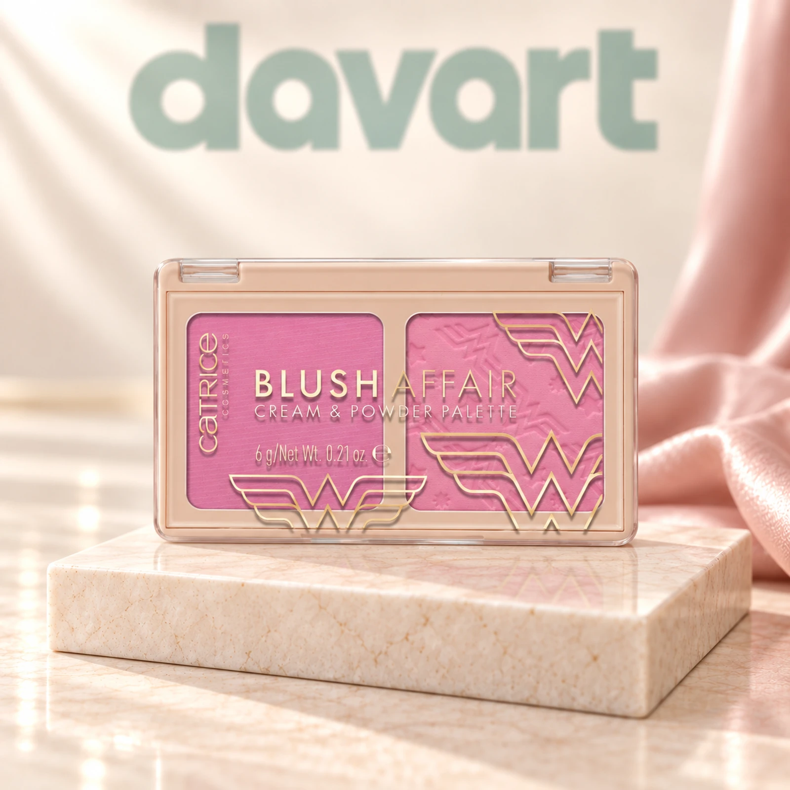 Catrice Wonder Woman Blush Affair Cream Powder · Palette 010, Format de verificat, imagine de referință