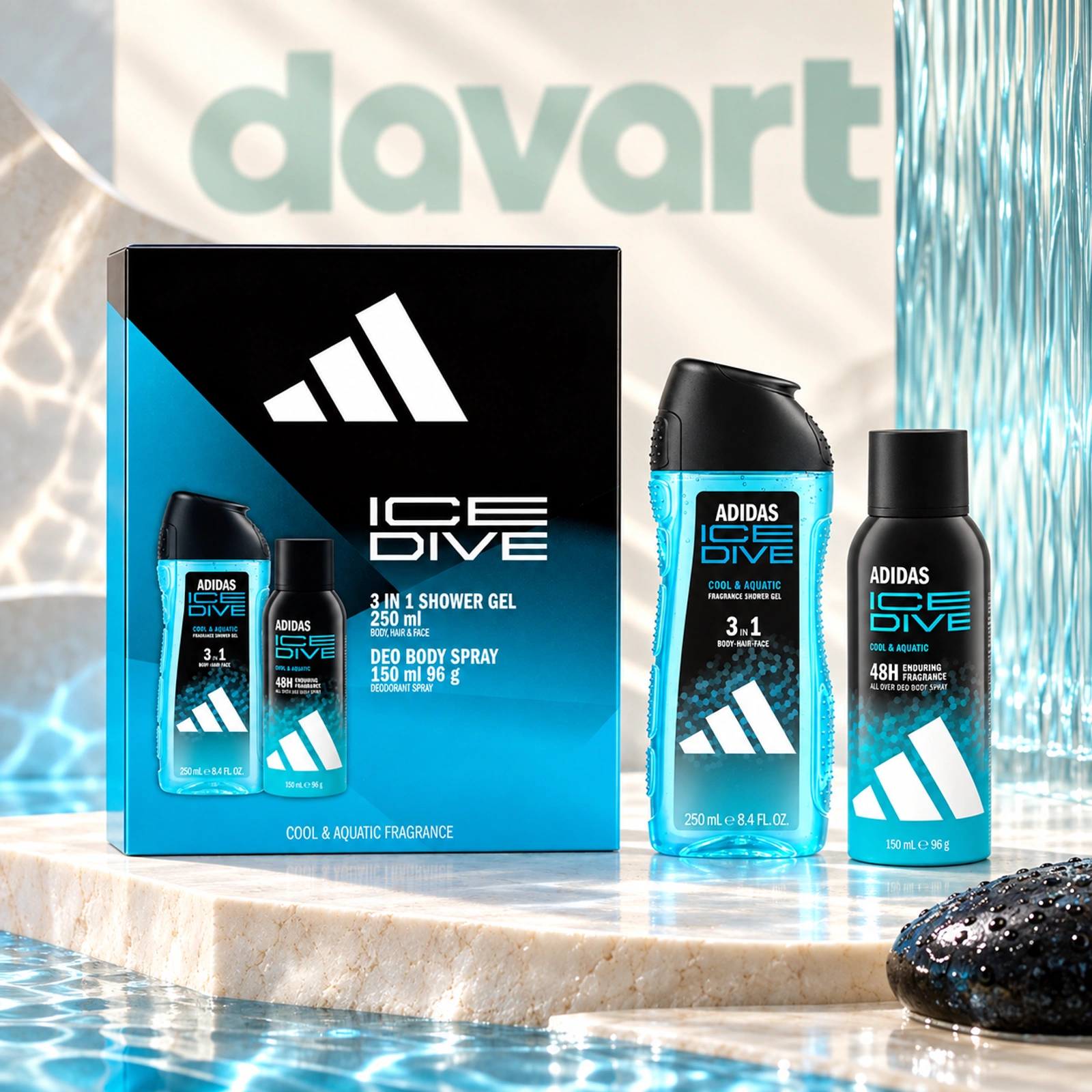 Adidas CC Deo 150 ml + Gd 250 ml · Ice Dive, 150 ml + 250 ml, imagine de referință