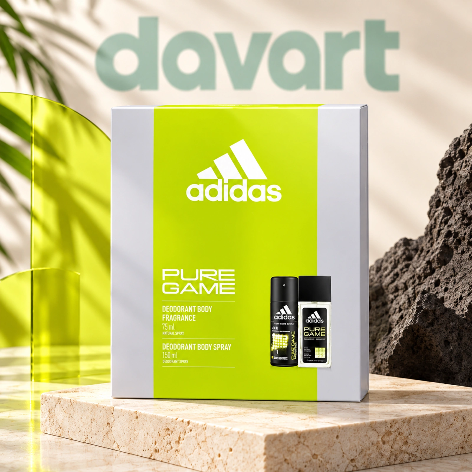 Adidas CC Deo 150 ml + Dns 75 ml · Pure Game, 150 ml + 75 ml, imagine de referință