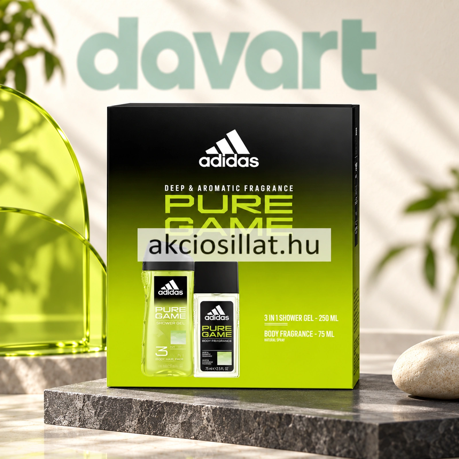 Adidas CC Dns75 ml + Gd 250 ml · Pure Game, 75 ml + 250 ml, imagine de referință