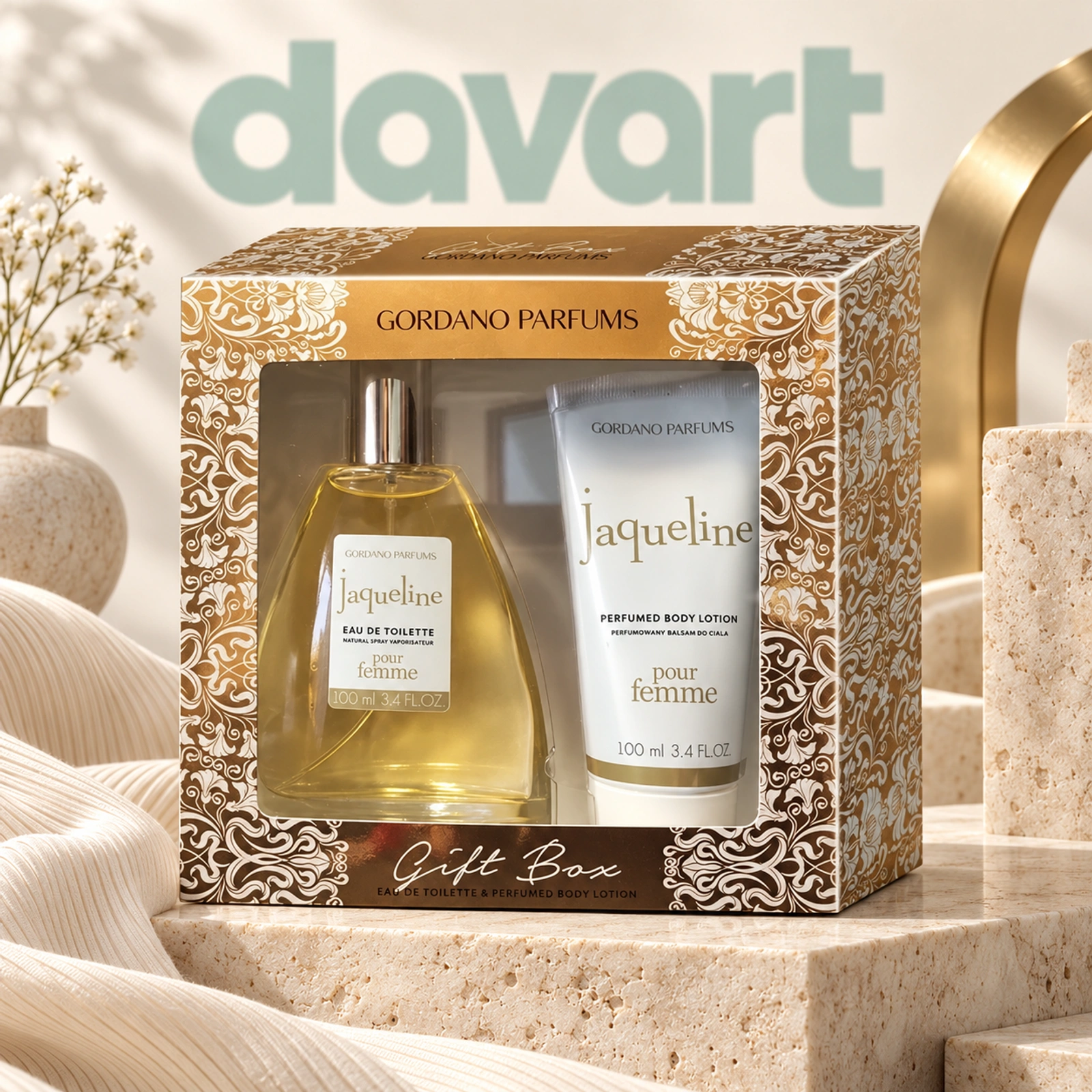 Gordano Jaqueline set Cadou 2 pcs · Apa Toaleta + Body Lotion, 2 buc., imagine de referință