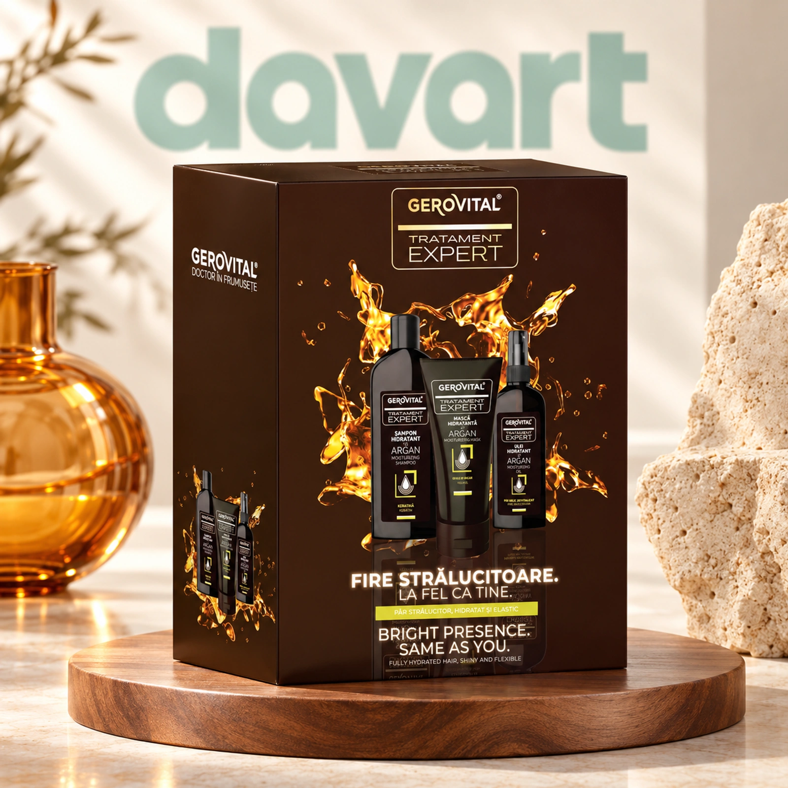 Gerovital Caseta Cadou 3 pcs · Tratament Expert-Argan, 3 buc., imagine de referință