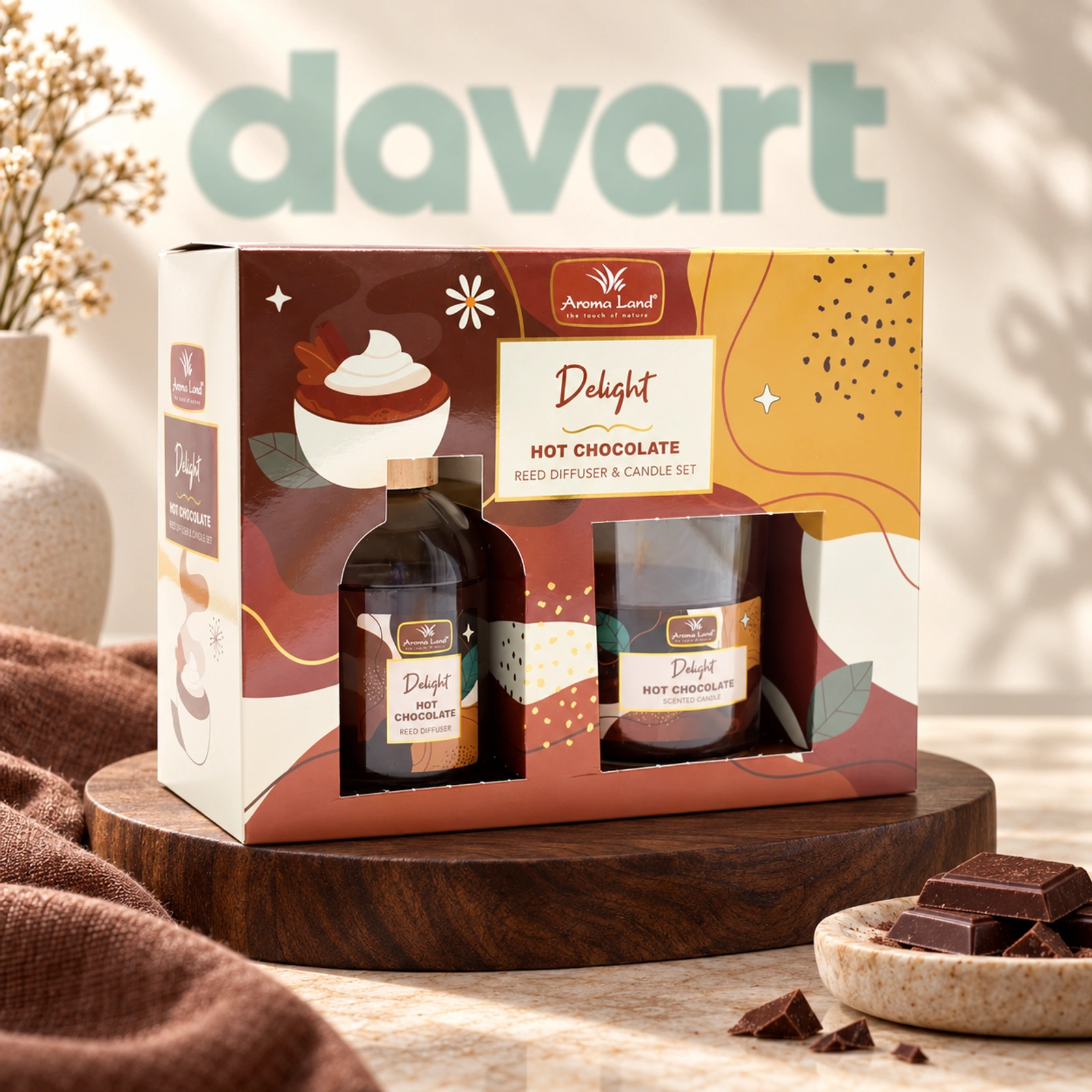 Aroma Land Caseta Cadou 2 pcs · Delight - Hot Chocolate, 2 buc., imagine de referință