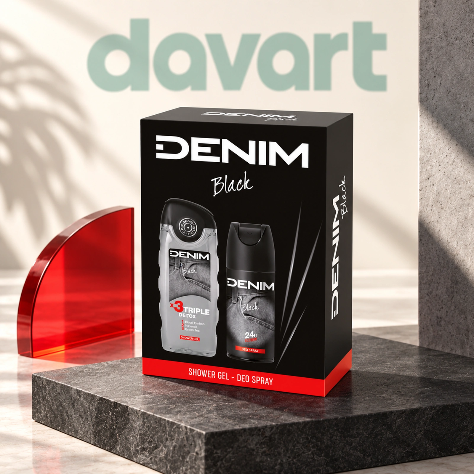 Denim Deo 150 ml + Sg 250 ml · Black, 150 ml + 250 ml, imagine de referință