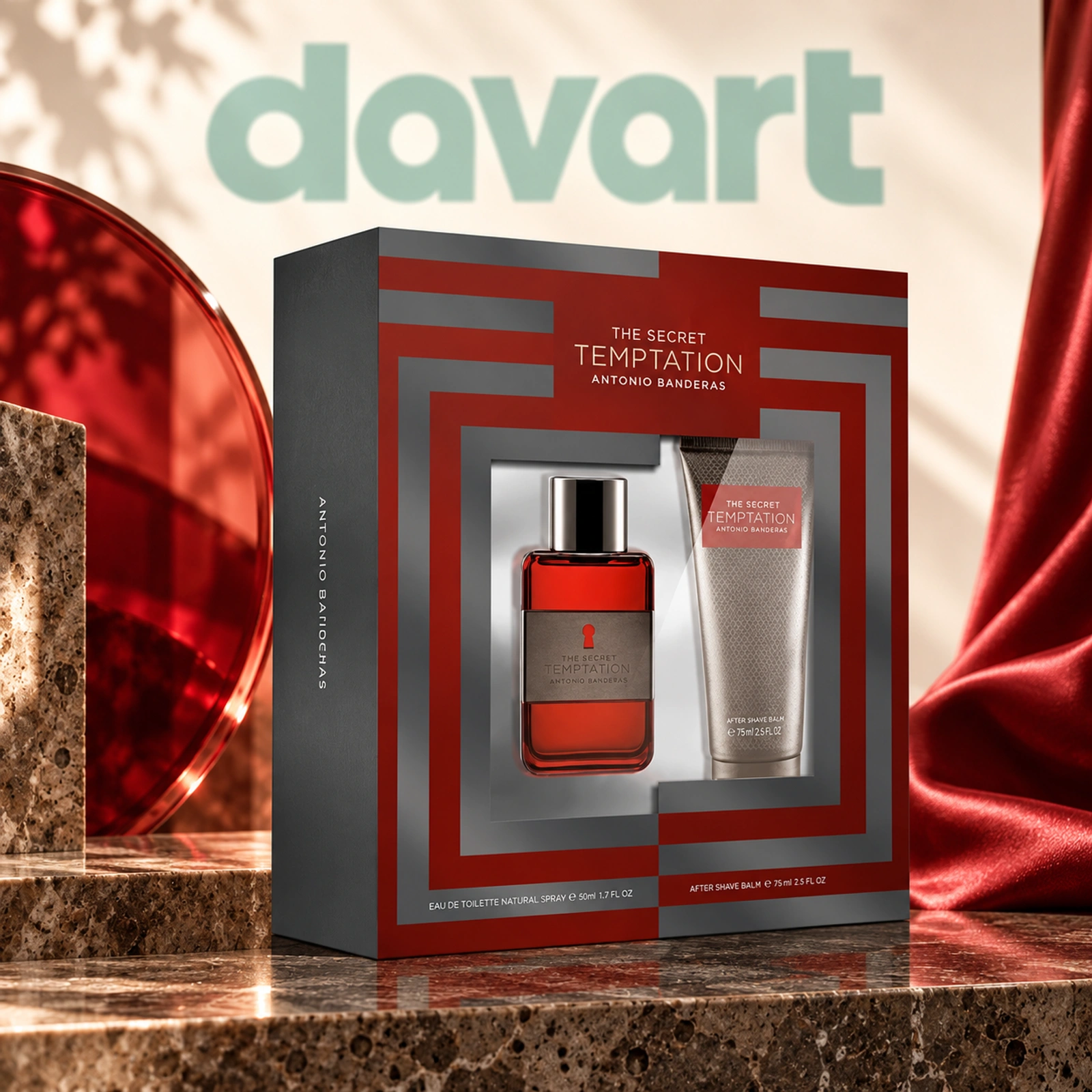 AB Secret Temtation EDT 50 ml + Asb75 ml, 50 ml + 75 ml, imagine de referință