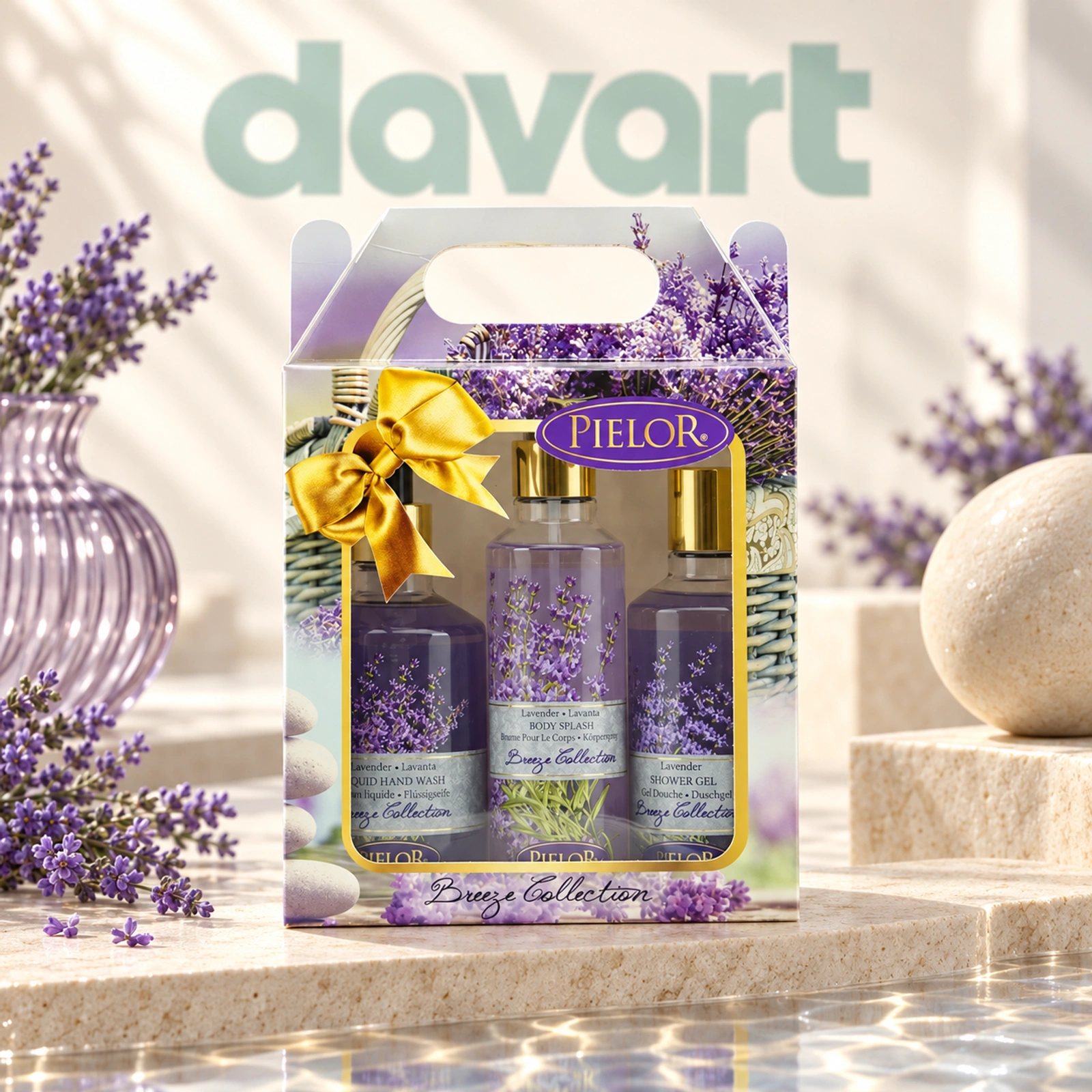 Pielor Caseta Cadou 3 Piese · Lavender, Format de verificat, imagine de referință