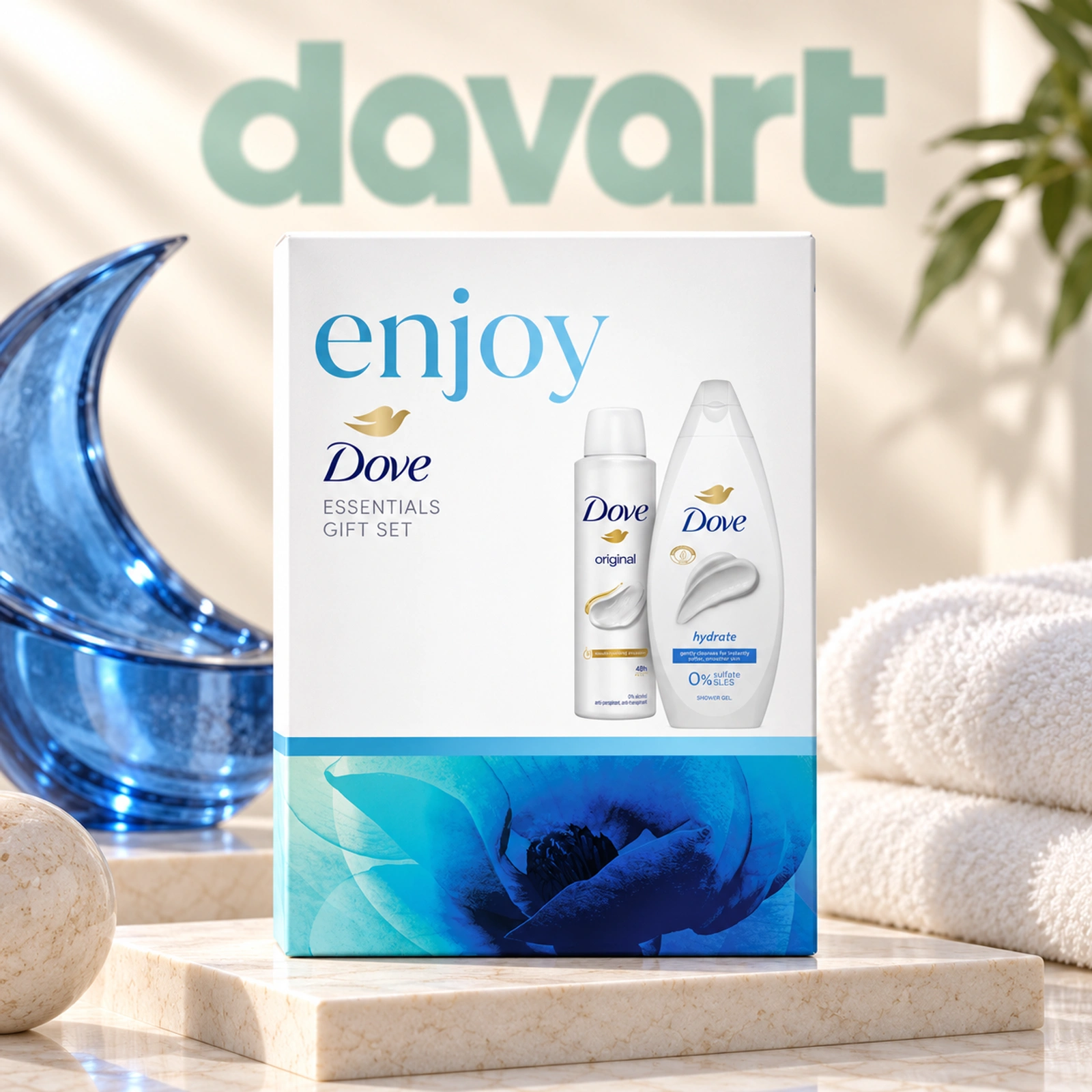 Dove Set Cadou Gel de Duș + Deo · Enjoy, Format de verificat, imagine de referință