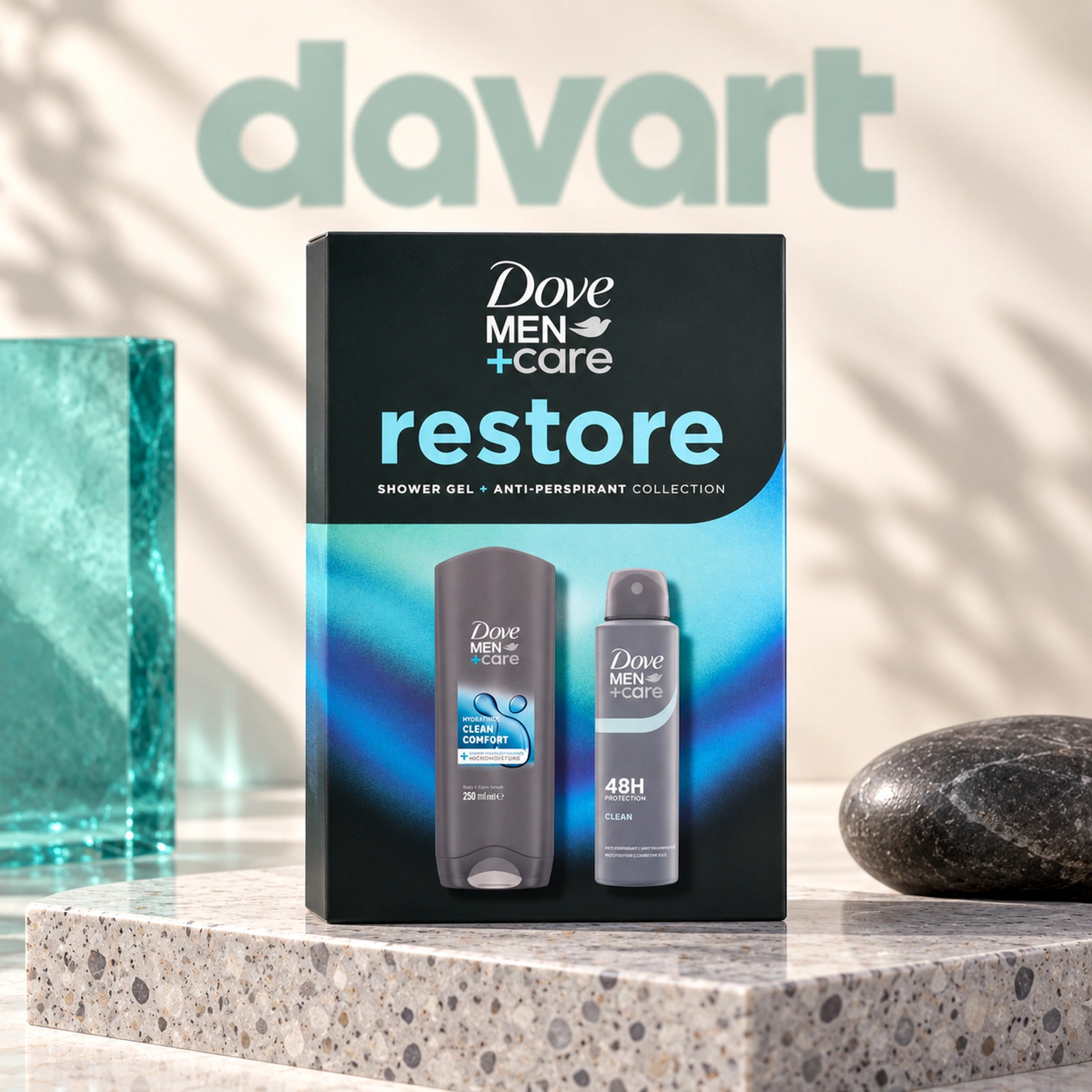 Dove CC Deo 150 ml + Gd 250 ml · Men - Restore, 150 ml + 250 ml, imagine de referință