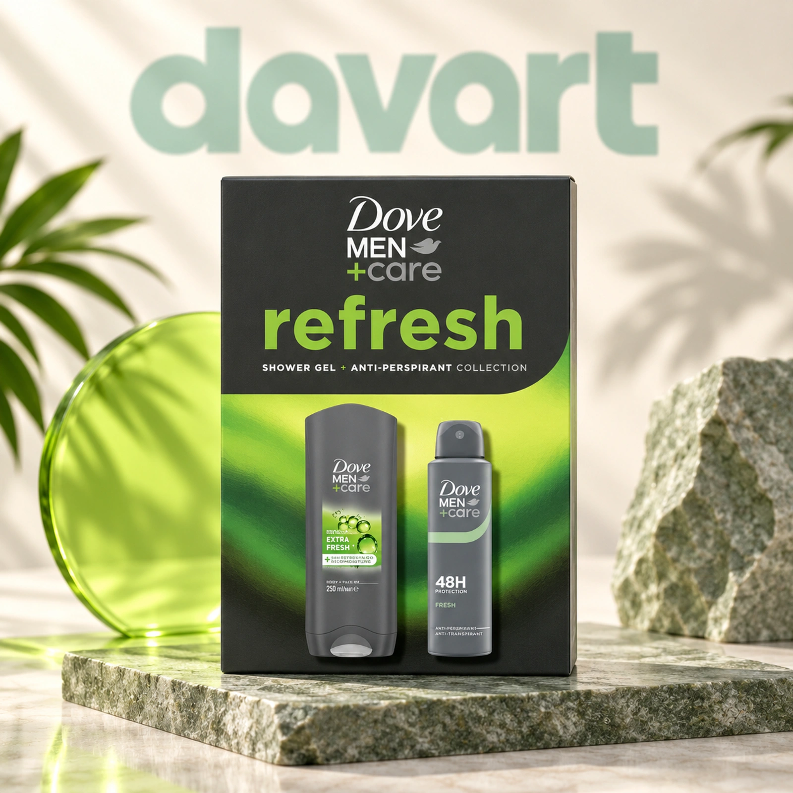 Dove CC Deo 150 ml + Gd 250 ml · Men - Refresh, 150 ml + 250 ml, imagine de referință