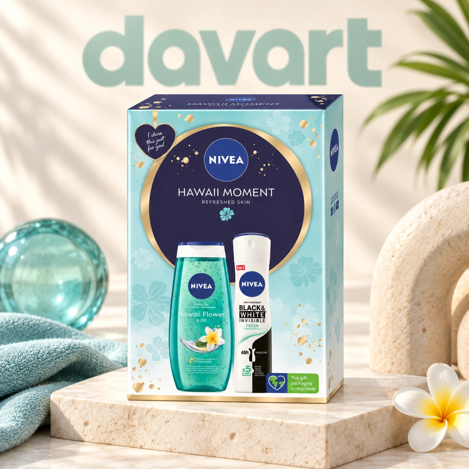 NIVEA CC Hawaii Moment 2 pcs · Gd 250 ml + Deo 150 ml, 2 buc., imagine de referință