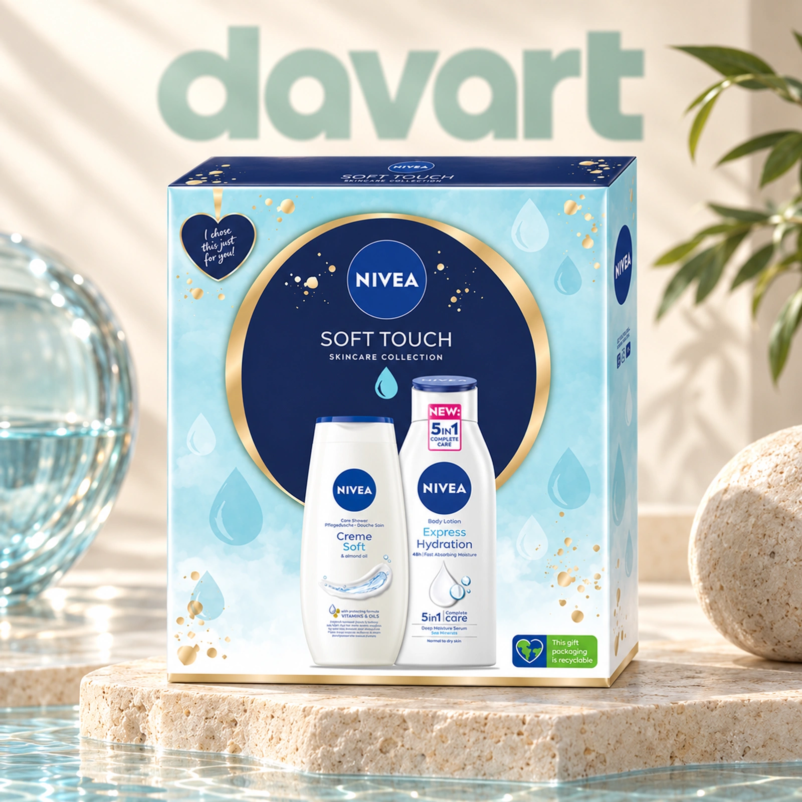 NIVEA CC Soft Touch 2 pcs · Lotiune 400 ml + Gd 250 ml, 2 buc., imagine de referință
