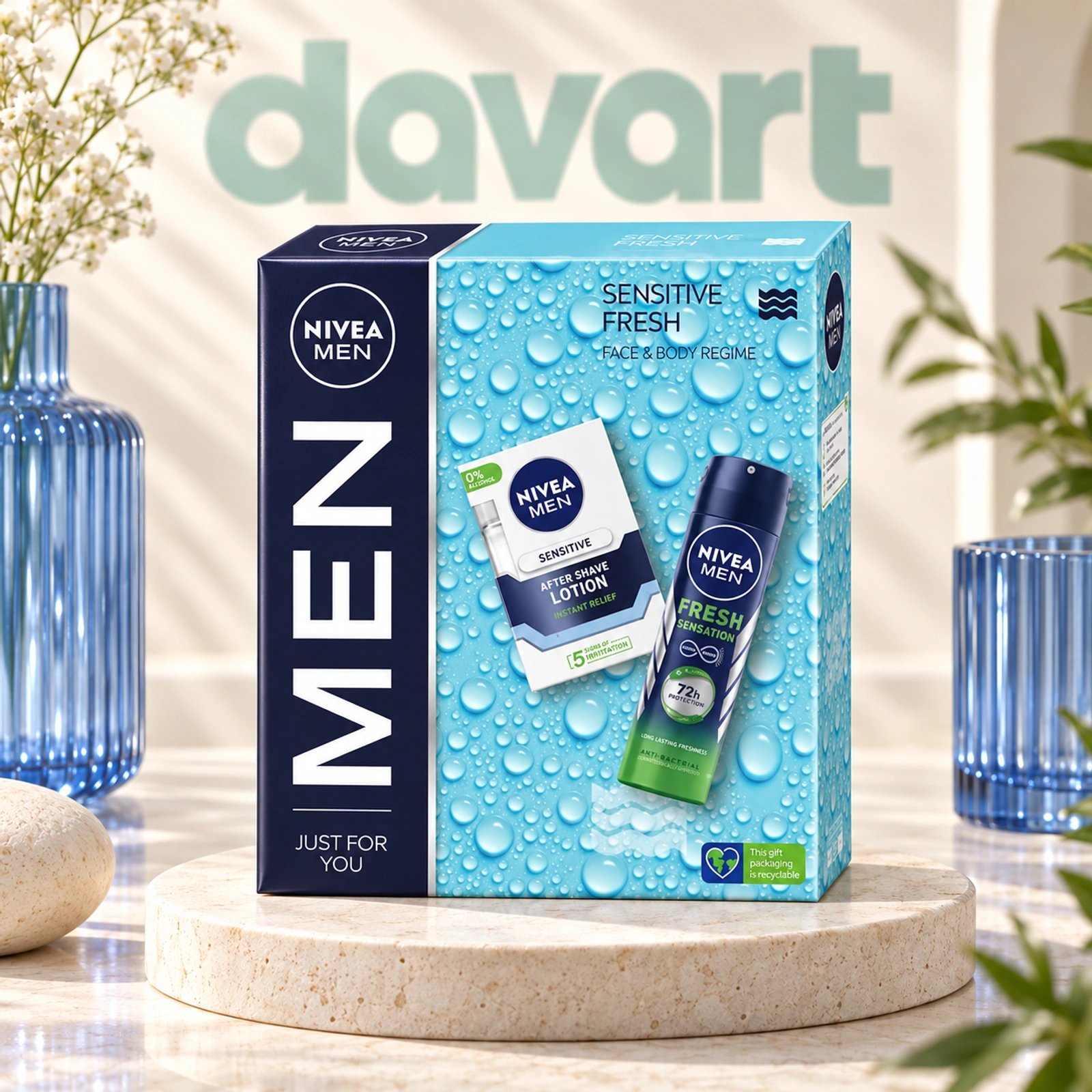 NIVEA CC Sensitive Fresh 2 pcs · Lotiune 100 ml + Deo 150 ml, 2 buc., imagine de referință