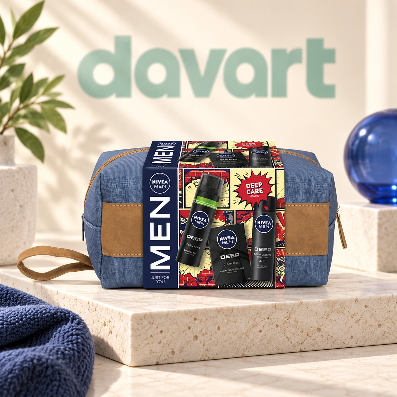 NIVEA CC Deep Care 3 pcs · Lotiune 100 ml + Gel 200 ml + Deo 150 ml, 3 buc., imagine de referință