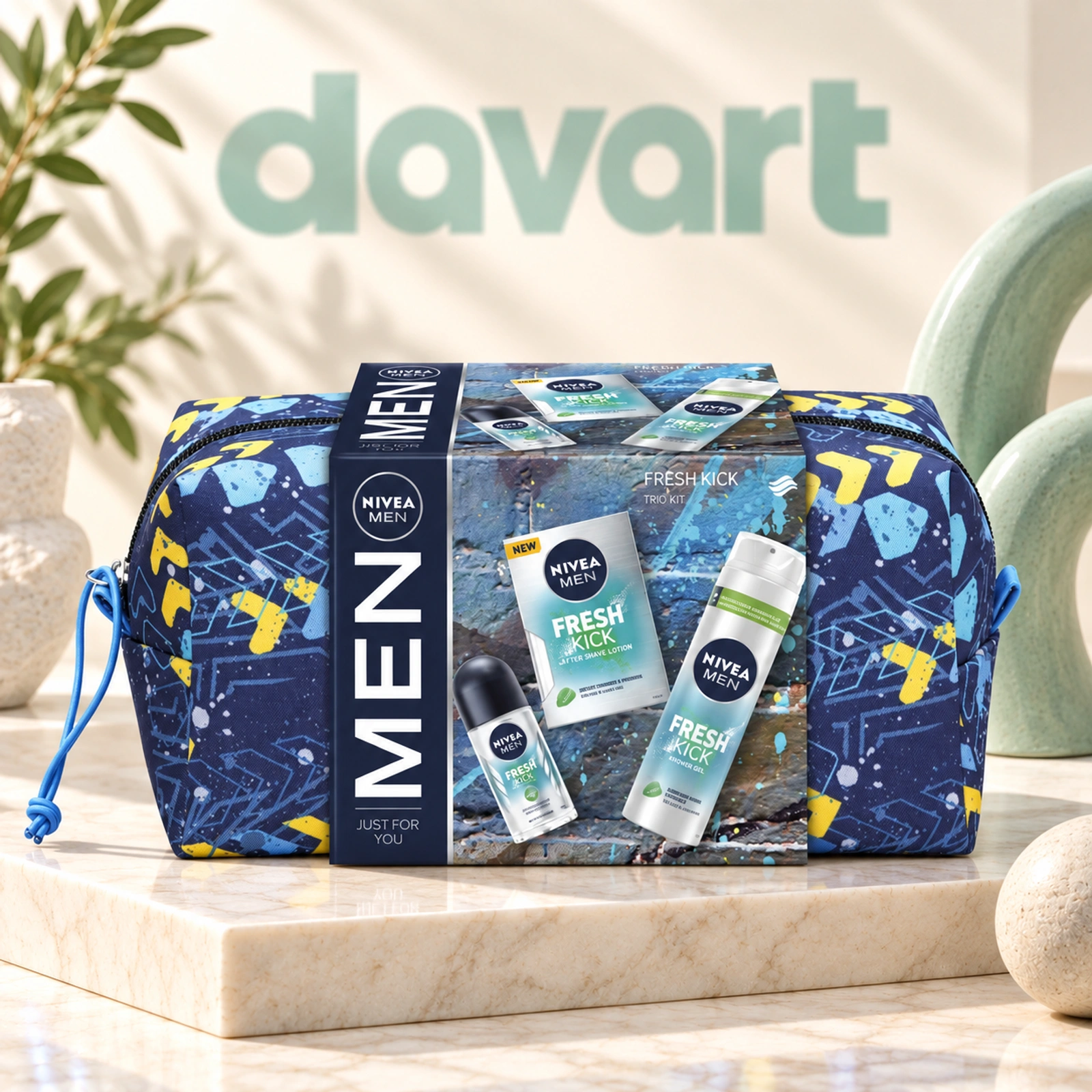 NIVEA CC Fresh Kick 3 pcs · Lotiune 100 ml + Gel 200 ml + Roll On 50 ml, 3 buc., imagine de referință