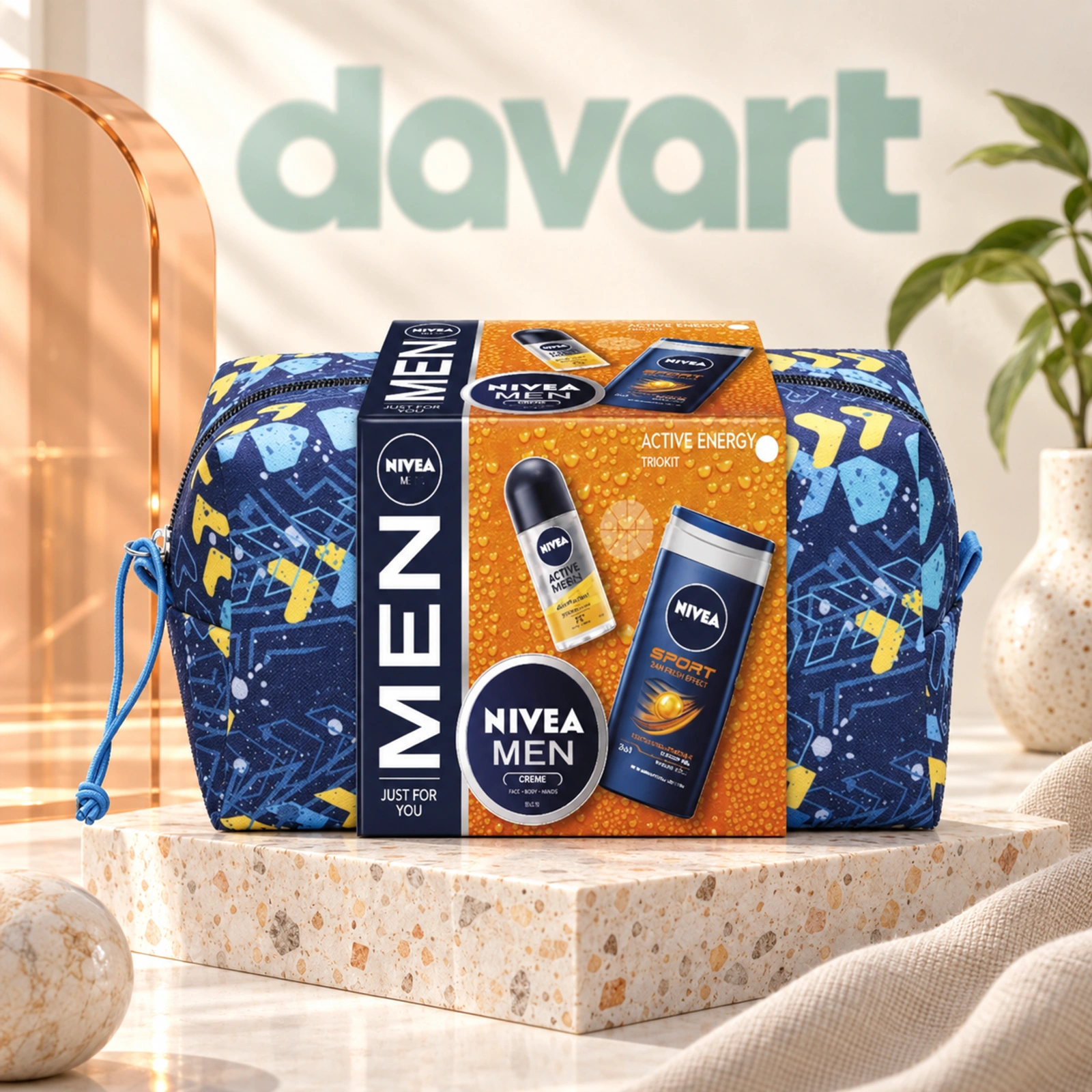 NIVEA CC Active Energy 3 pcs · Roll On 50 ml + Crema 75 ml + Gd 250 ml, 3 buc., imagine de referință
